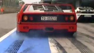 Ferrari F40 Rev and Burnout [upl. by Reifel]