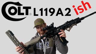 CONVERTING an M4 into an L119A2 Angry Gun L119A2 Build [upl. by Johst324]