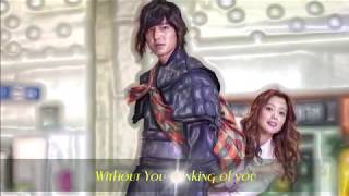 Without You by Lee Min Ho  English SingA long Lyrics [upl. by Oratnek419]