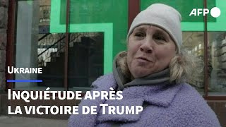 A Kiev les Ukrainiens réagissent à la victoire de Donald Trump  AFP [upl. by Wendelin476]