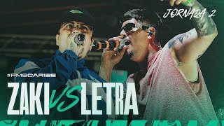 LETRA vs ZAKI  FMSCARIBE 2024  Jornada 2 Temporada 2  Urban Roosters [upl. by Ardelle]