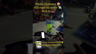 Porter Delivery 📦 explore trending viralvideo shortvideo motovlog rider shorts [upl. by Niraa340]