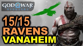 Vanaheim All Odins Ravens Locations  God of War Ragnarok [upl. by Ardnuas598]