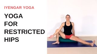 Yoga for restricted hips  Iyengar yoga [upl. by Maller]