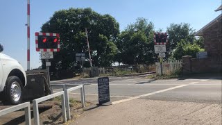 quieter alarms Flaxton level crossing North Yorkshire 13822 [upl. by Tulley]