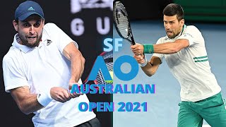 Novak Djokovic vs Aslan Karatsev Australian Open SEMIFINALS 2021 FULL MATCH HIGHLIGHTS [upl. by Nnaynaffit288]