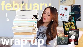 my february reading month 💌📚🍒 romances thrillers DNFs  more [upl. by Anairda]