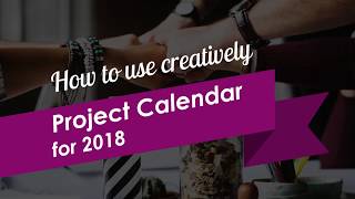 How to Create a Project Calendar with PowerPoint [upl. by Aroon853]