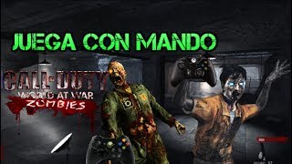 COMO JUGAR CoD WaW DE PC CON CONTROL DE XBOX ONE INALAMBRICO FACIL Y SIN PROGRAMAS [upl. by Tennek]