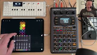 SP404 mk2  Recording FX Back to Loopy Pro Clips [upl. by Adlez261]