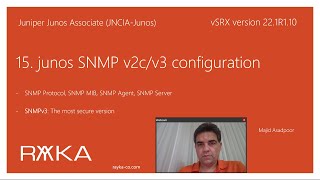 15 junos snmpv3 configuration [upl. by Deth]