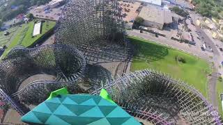 Iron gwazi front row PoV Busch gardens tampa [upl. by Anielram559]