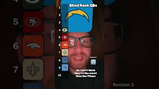 Blind Ranking NFL Teams nfl ranking powerrankings [upl. by Modern]