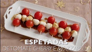 Espetadas de tomate cherry e mozzarella [upl. by Jerald]