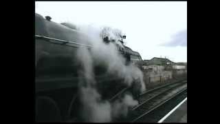 Caprotti valve gear and coal pusher in action on Duke of Gloucester locomotive in the UK [upl. by Azmah]