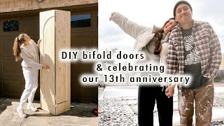 DIY bifold doors  celebrating our 13th anniversary  XO MaCenna Vlogs [upl. by Voletta]