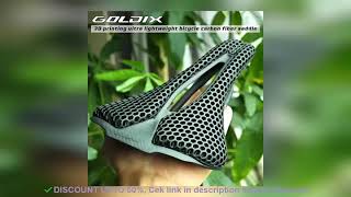 GOLDIX 3D Printing Bicycle Carbon Saddle Ultra Light Highway MTB Racin Review [upl. by Smukler243]