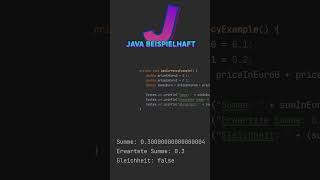 Java Beispielhaft  Ungenaues Geld coding java [upl. by March]