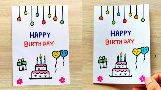 Handmade Birthday Card easy  How to make friend Birthday Card  Birthday special greeting card [upl. by Moreville]