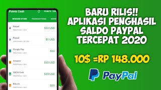 Aplikasi penghasil Paypal Tercepat 2020  Termudah Baru rilis [upl. by Jahncke583]