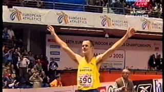 Stefan Holm 240m Indoor ECH Madrid 2005 [upl. by Cartwell861]