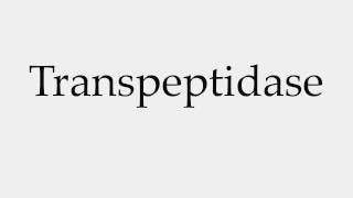 How to Pronounce Transpeptidase [upl. by Eatnoj588]