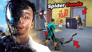 New Spider Character is Op 🔥 26 Kills Solo Vs Squad Gameplay  Free Fire Max [upl. by Asiulana]