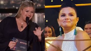 Kelly Clarkson Waved To Selena Gomez At 2022 Emmys [upl. by Eusassilem]