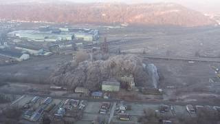 Weirton Steel BOP Demolition 392019 Drone View [upl. by Wiltz104]