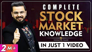 Complete StockMarket Knowledge in Just 1 Video  Basics of Share Market for Beginners Explained [upl. by Danete]