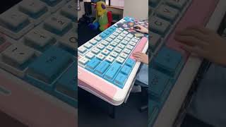 😮Who wanna try the BIGGEST keyboard for gaming 🤩 From MCHOSE X75 V2 mechanical keyboard keyboard [upl. by Aisatan420]