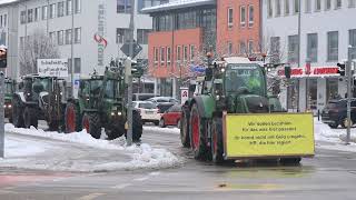 Bauernproteste in Kaufbeuren [upl. by Haodnanehs]