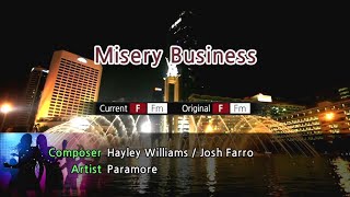 Misery Business  Paramore Karaoke Version [upl. by Zipnick232]