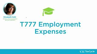 T777 Employment Expenses [upl. by Bagley451]