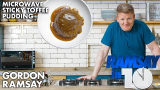 Gordon Ramsay Makes a Sticky Toffee Pudding in a Microwave  Ramsay in 10 [upl. by Ingrim]