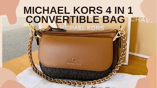 Michael Kors Jet Set Leather and Logo 4in1 Crossbody Bag Set [upl. by Ocihc695]