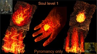 Dark Souls Remastered Pyromancy Only Soul Level 1Part 1 [upl. by Retep]