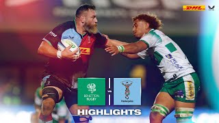 Highlights Benetton Rugby v Harlequins  Quarters conquer Treviso [upl. by Josie]