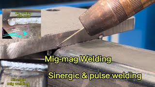 Difference between synergic mig welding and pulse mig welding [upl. by Selyn]