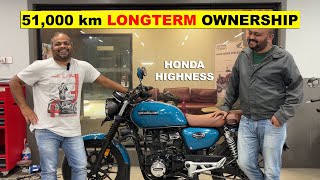 51000 km OWNERSHIP Review of HONDA HIGHNESS 350 [upl. by Icrad123]