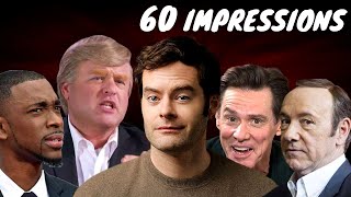 60 Hilarious Impressions under 20 Minutes [upl. by Eanat]