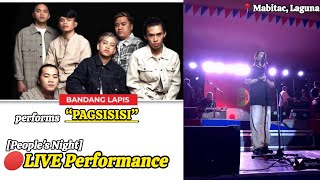 Bandang Lapis perform “Pagsisisi” LIVE Performance in Mabitac Laguna  Peoples Night [upl. by Nnawtna711]