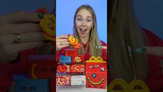 🐊 ZROBIŁAM SWOJEGO CROCSA z Happy Meal crocs happymeal mcdonalds pattje otwieram unboxing [upl. by Keldah560]