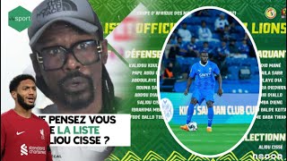 Bonne nouvelle pour la liste de Aliou Cisse  Un cadre va revenir  Koulibaly guéri [upl. by Ermengarde212]