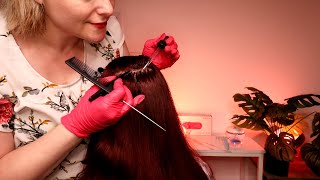 A Real Person ASMR Scalp Check Scalp Treatment amp Massage [upl. by Eisdnyl]