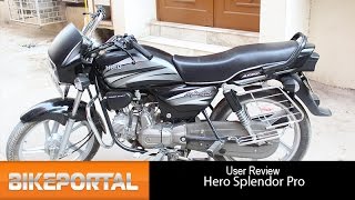 Hero Splendor Pro User Review  Best mileage  Bikeportal [upl. by Yr51]