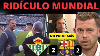 🚨 JOTA JORDI HUNDIDO CON EL BATACAZO REAL BETIS VS BARCELONA 22 EL TALISMÁN NO SE LO PUEDE CREER❌ [upl. by Decker290]