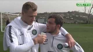 Celtic FC  Super Guidetti takes over Training [upl. by Colp]