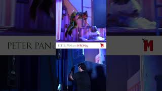 BTS How Peter Pan flies in Peter Pan Goes Wrong [upl. by Cutter]