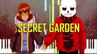 Secret Garden  Flowerfell AU song by EmpathP Synthesia Piano Tutorial [upl. by Che]